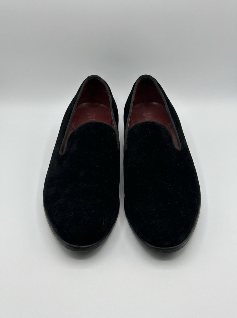 The Black Tux Velvet Slip-On Loafers Sz 11